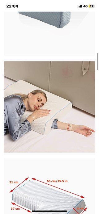 Almohada ergonómica, espuma viscoelástica de alta