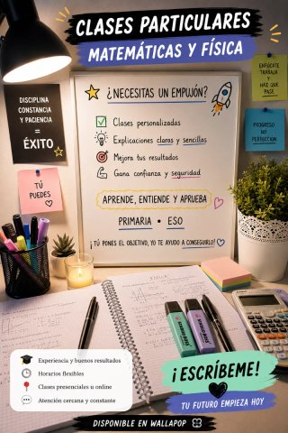 Clases particulares de matemáticas y física