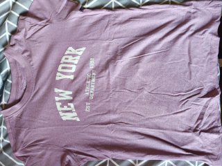 Camiseta básica Lefties ROUGE negra Talla S