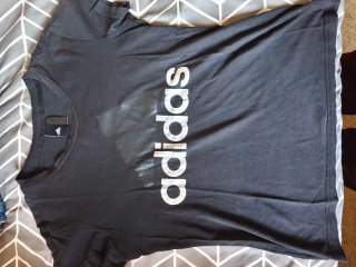 Camiseta básica Lefties ROUGE negra Talla S