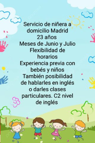 Niñera Madrid