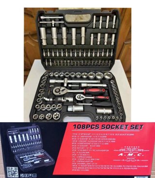 Kit Attrezzi 108 Pezzi Chiavi Bussola