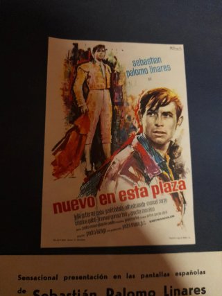 Programa de mano cine Sebastián Palomo Linares