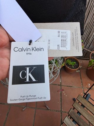 Sujetador Calvin Klein Push Up Negro