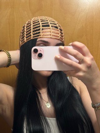 Gorros de crochet mesh hat