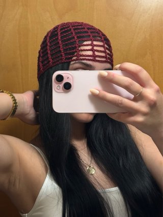 Gorros de crochet mesh hat