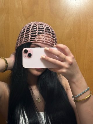 Gorros de crochet mesh hat