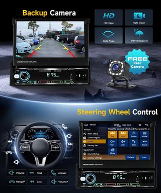 Radio Coche VECHTEL 7 Pantalla Táctil 1 DIN