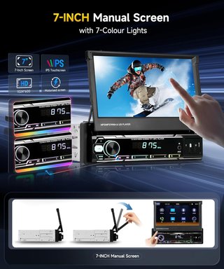 Radio Coche VECHTEL 7 Pantalla Táctil 1 DIN