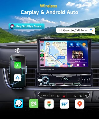 Radio Coche VECHTEL 7 Pantalla Táctil 1 DIN