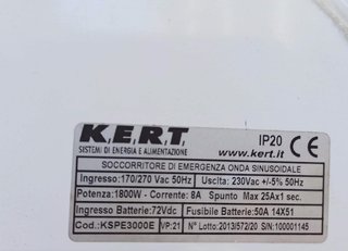 Kert Soccorritore di emergenza UPS 1800 W
