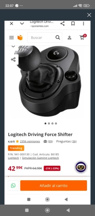 Volante y Pedales Logitech G923 PS5/PC