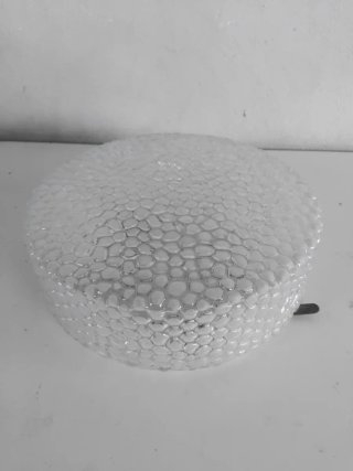 Plafón de cristal y metal