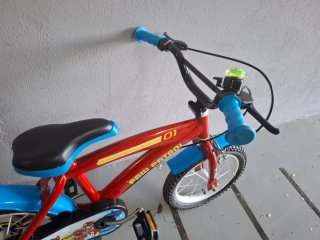Bicicleta Paw Patrol Roja y Azul
