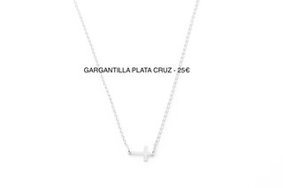 Gargantilla Plata Cruz 25€
