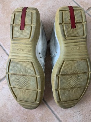 Prada America's Cup Sneakers Vintage Argento