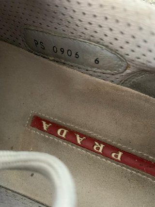 Prada America's Cup Sneakers Vintage Argento