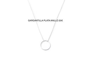 Gargantilla Plata Anillo 25€
