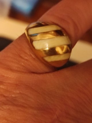 Anillo Oro 18kts. y M. A. R. F. I. L.