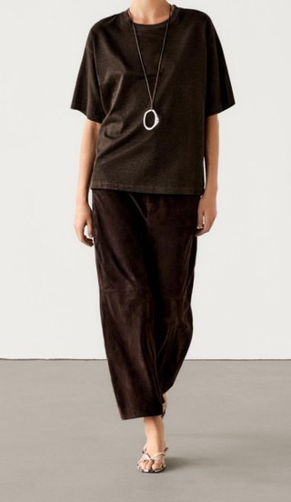 Camiseta Massimo Dutti Lino Talla S