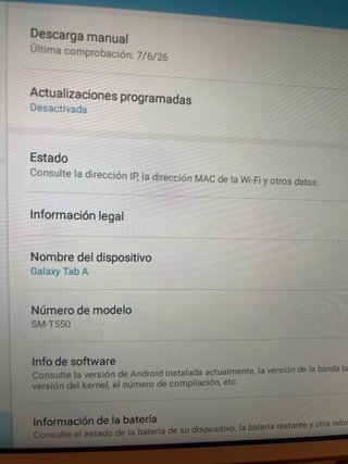 Samsung Galaxy Tab Blanca