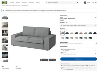IKEA - Pack Sofá KIVIK + Sillón EKENÄSET