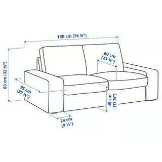 IKEA - Pack Sofá KIVIK + Sillón EKENÄSET