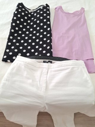 Pantalón T XXL y 2 Camisetas T L