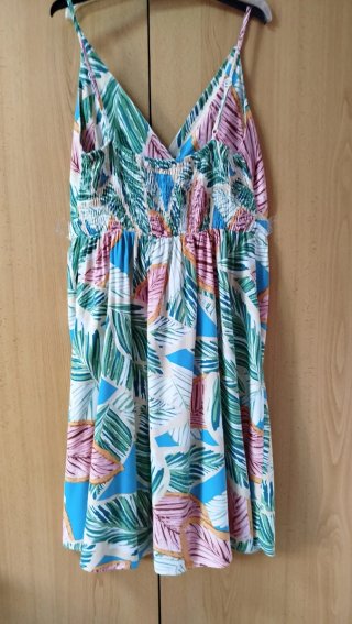 Vestido Verano Estampado Hojas