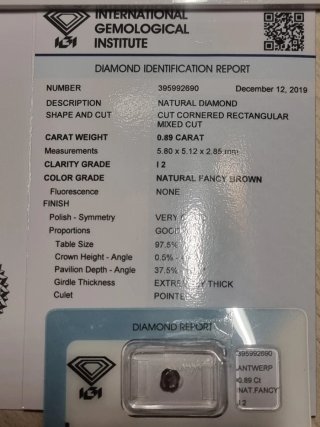 Diamante Natural Marrón