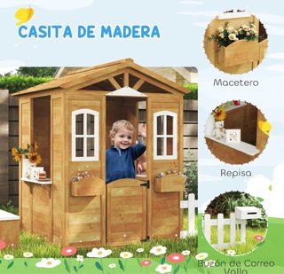 Casita de madera para niños