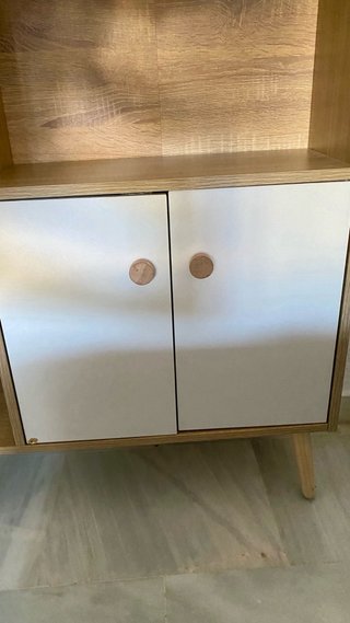 Estantería Mueble Madera y Blanco