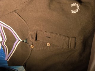 Polo Fred Perry gris manga corta