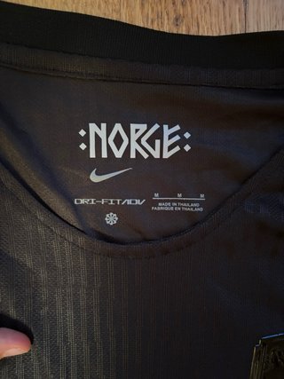 Camiseta Fútbol Noruega Player Version Negra