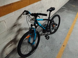 Bicicleta Niño Btwin Azul y Negra