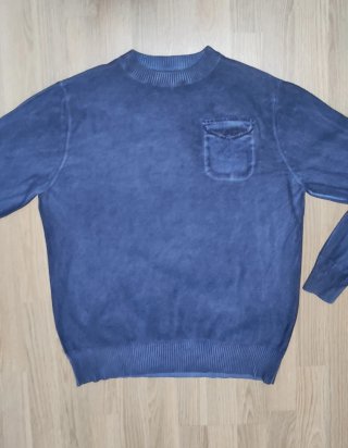 Jersey T&C Hombre Azul Talla L Algodón