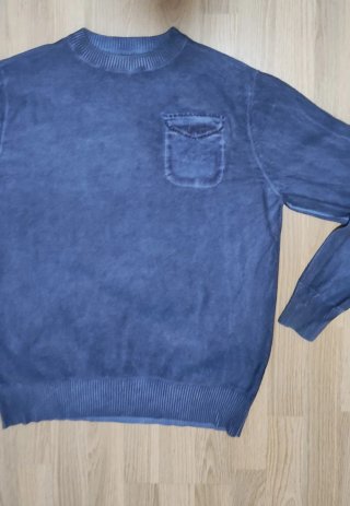 Jersey T&C Hombre Azul Talla L Algodón