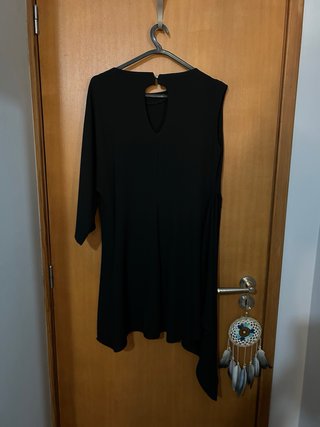 Vestido Miss You preto tamanho único
