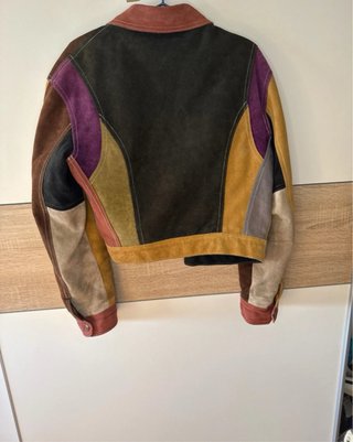 Chaqueta Diesel Hearts Patchwork Cuero