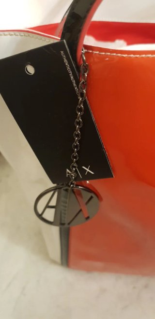 Borsa Armani Arancione e Bianca