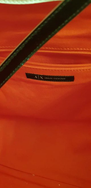 Borsa Armani Arancione e Bianca