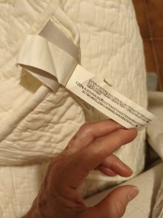 Colcha bouti Zara Home beige cama 90