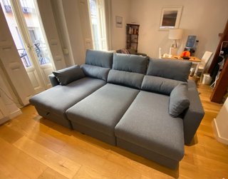 Sofá cama 3 plazas azul Ikea (Vendo por mudanza)
