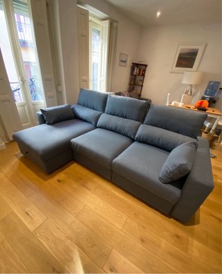 Sofá cama 3 plazas azul Ikea (Vendo por mudanza)