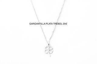 Gargantilla Plata Trébol 25€