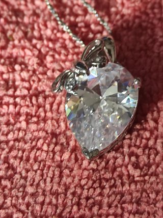 Conjunto Plata de ley tres Piezas Corazón circonio