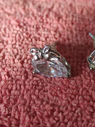 Conjunto Plata de ley tres Piezas Corazón circonio