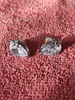 Conjunto Plata de ley tres Piezas Corazón circonio