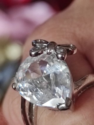 Conjunto Plata de ley tres Piezas Corazón circonio