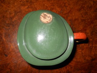 Due bottiglie in ceramica (character flasks)